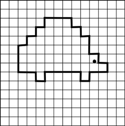 Как рисовать по клеточкам ежика