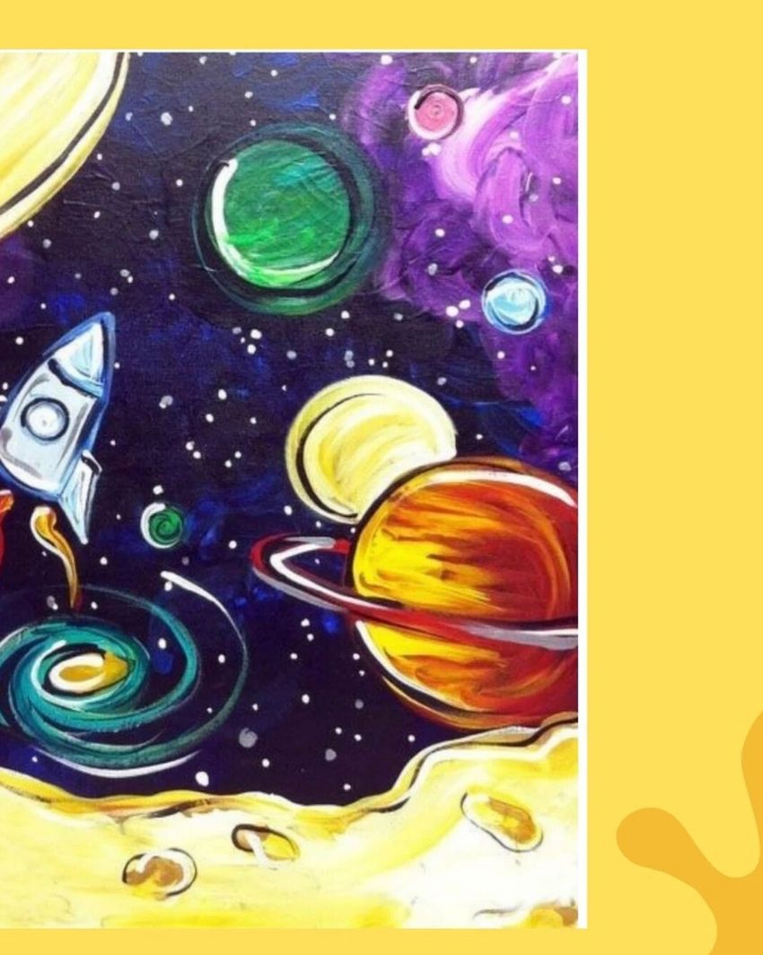 Космический пейзаж 6 класс музыка конспект. Рисунок на тему космос. Рисунок на космическую тему. Рисование космос. Рисование для детей космос.