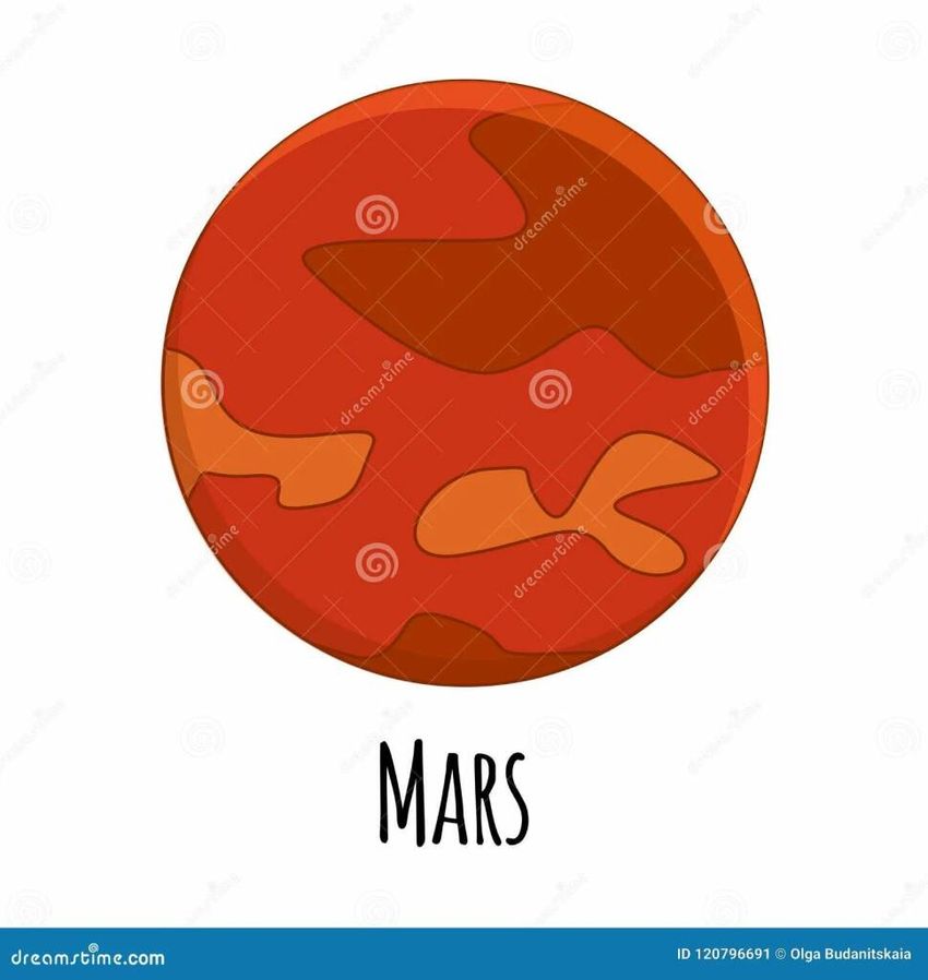 Марс рисунок для детей