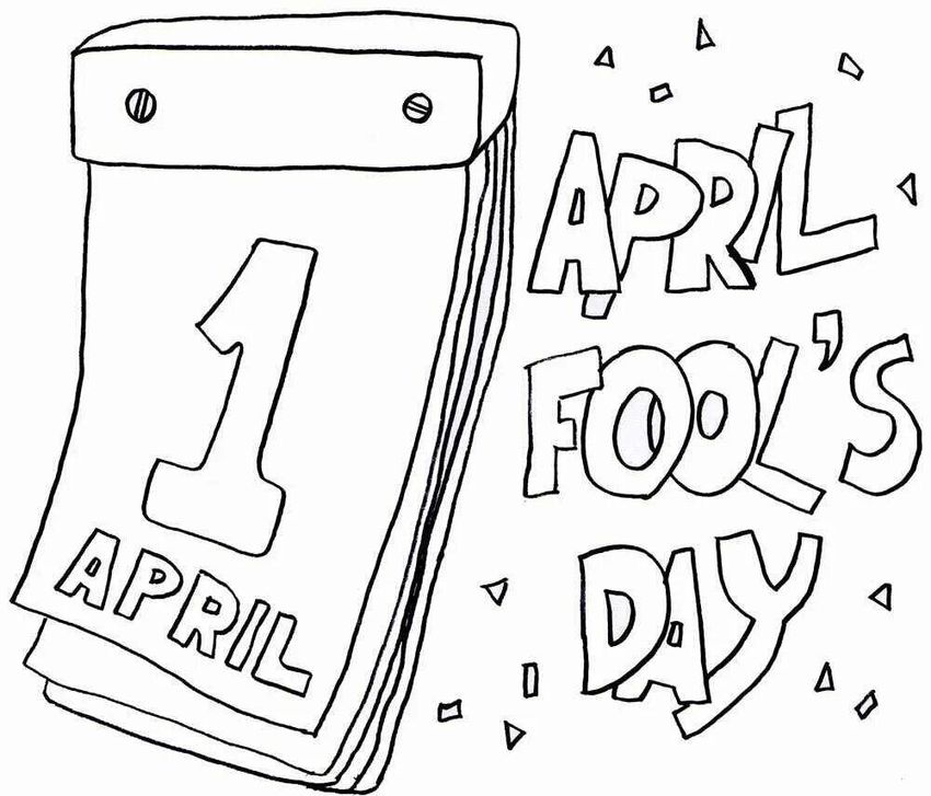 Рисунок 1.1. Раскраски на день дурака. Раскраски на 1 апреля. Рисунки на 1 апреля карандашом. Рисунки на 1 апреля для срисовки.