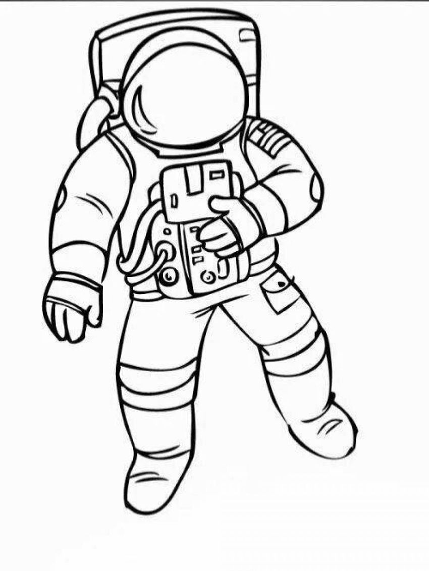 Космонавт рисунок простой. Космонавт раскраска для детей. Космонавт раскраска для малышей. Космонавтика раскраски для детей. Раскраска космонавт в космосе.