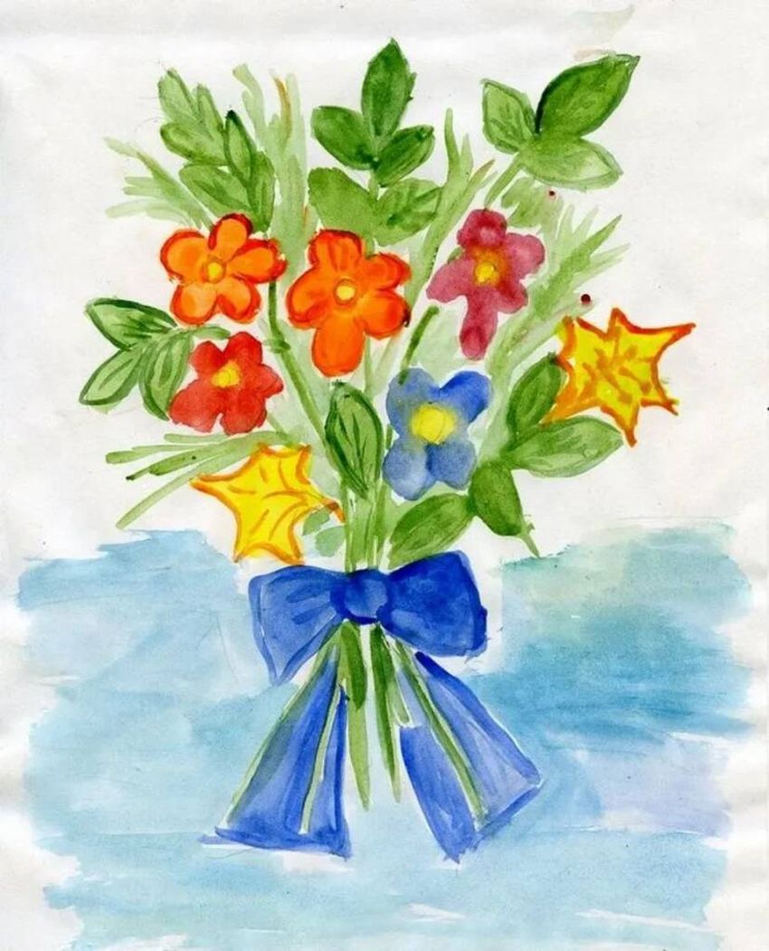 Весенний букет изо. Букет рисунок. Букет для мамы рисунок. Рисование весенних цветов. Рисование букет для мамы.