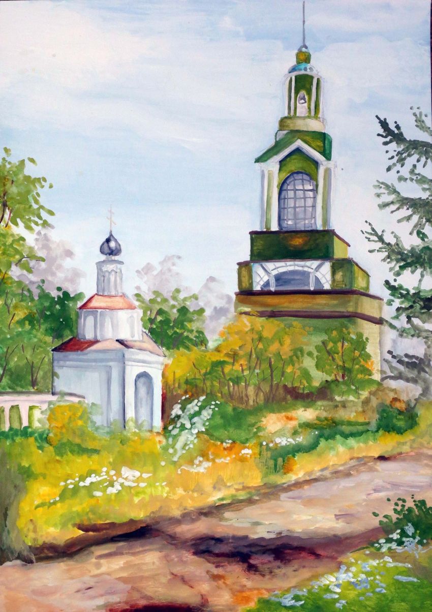 Рисунки дороги к храму