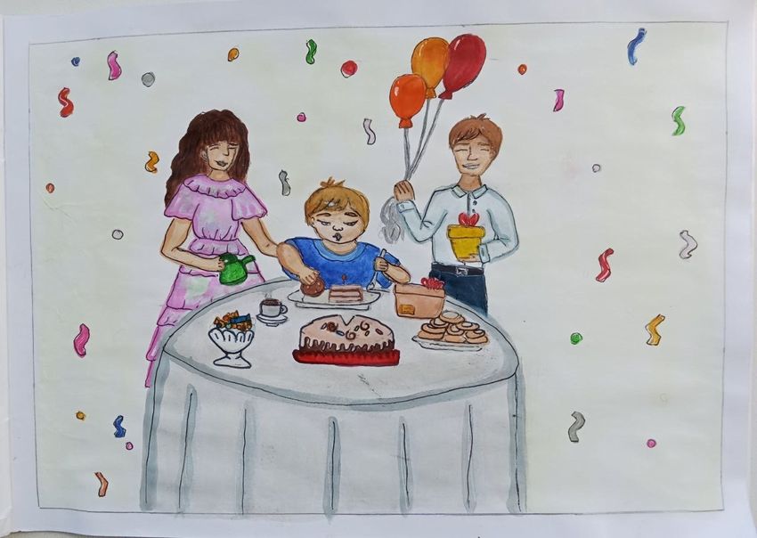 Рисунки на День рождения брату