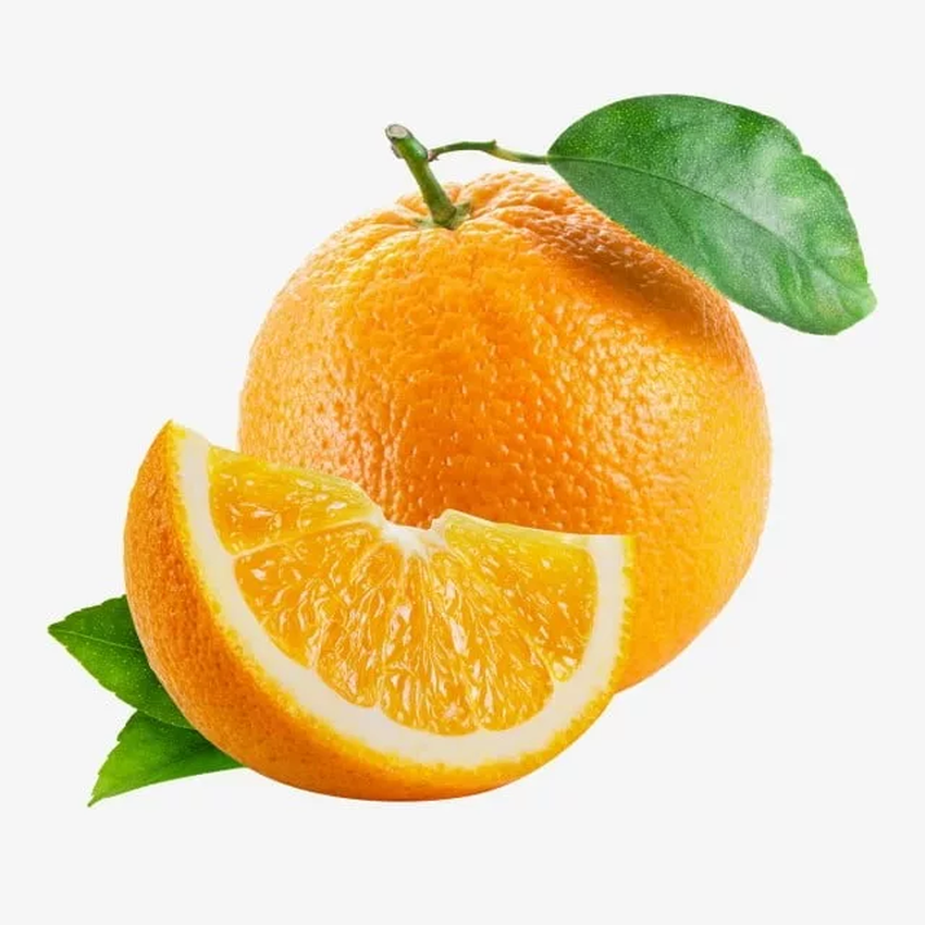 Апельсины на белом фоне