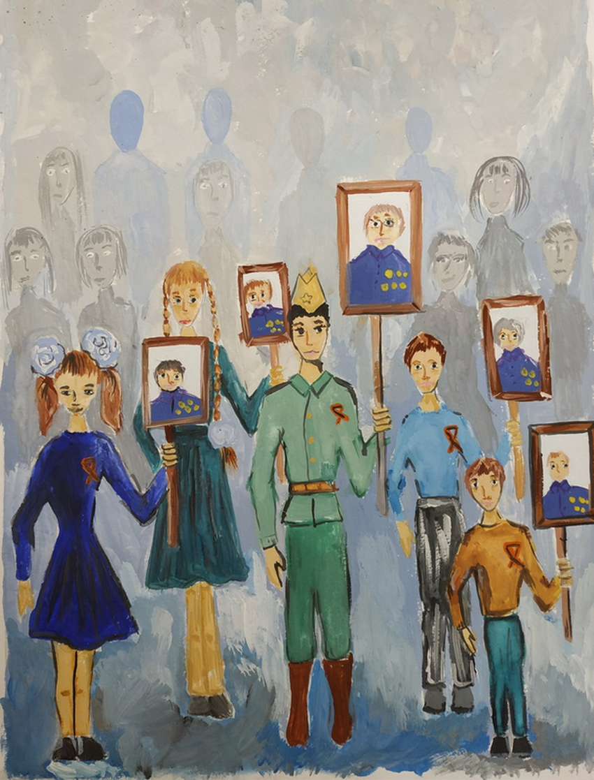 Бессмертный полк рисунок Бессмертный полк рисунки детей