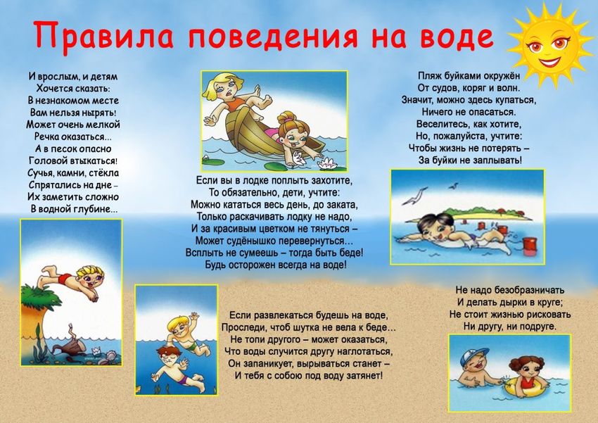 Правила безопасного поведения на воде