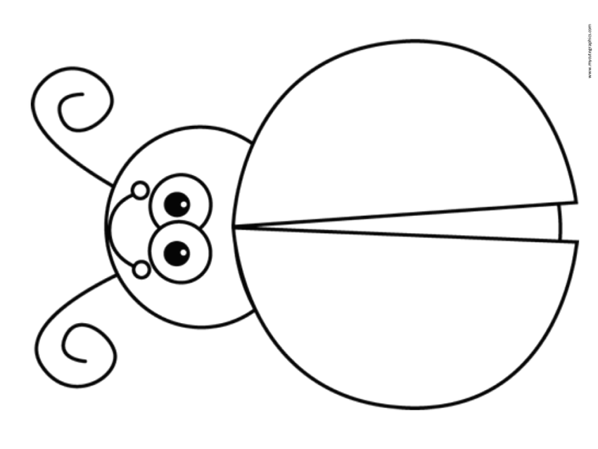 Божья коровка раскраска для детей