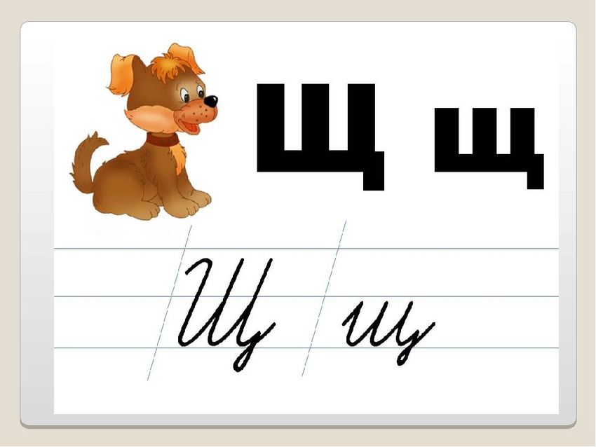 Буква щ 1 класс