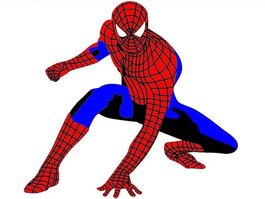 Рисунок человека паука
