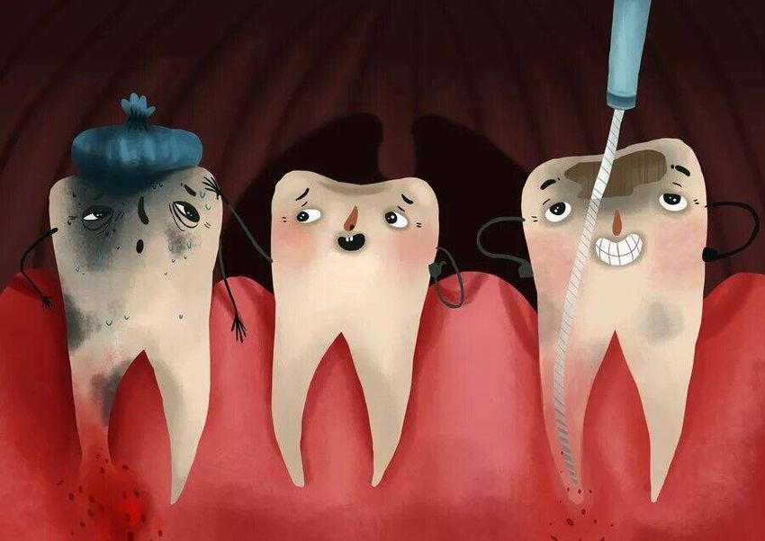 Кариозные зубы