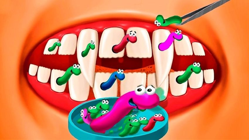 Микробы на зубах для детей