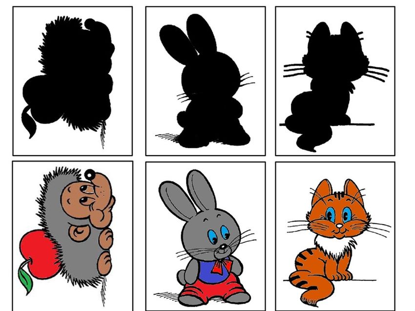 Дидактическая игра чья тень Найди тень