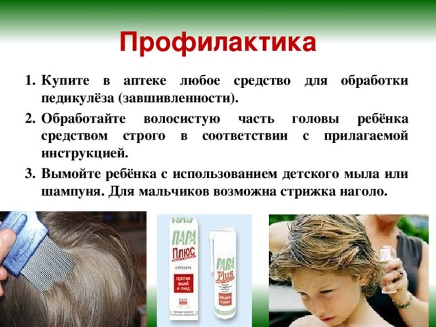 Педикулёз Средство для профилактики вшей