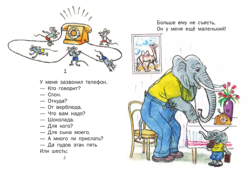 Стихотворение корнея чуковского у меня зазвонил телефон