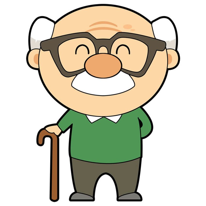 Мультяшный дед