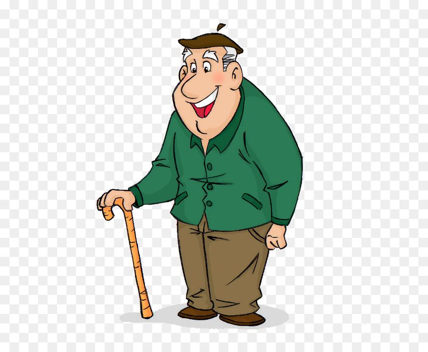 Мультяшный дедушка