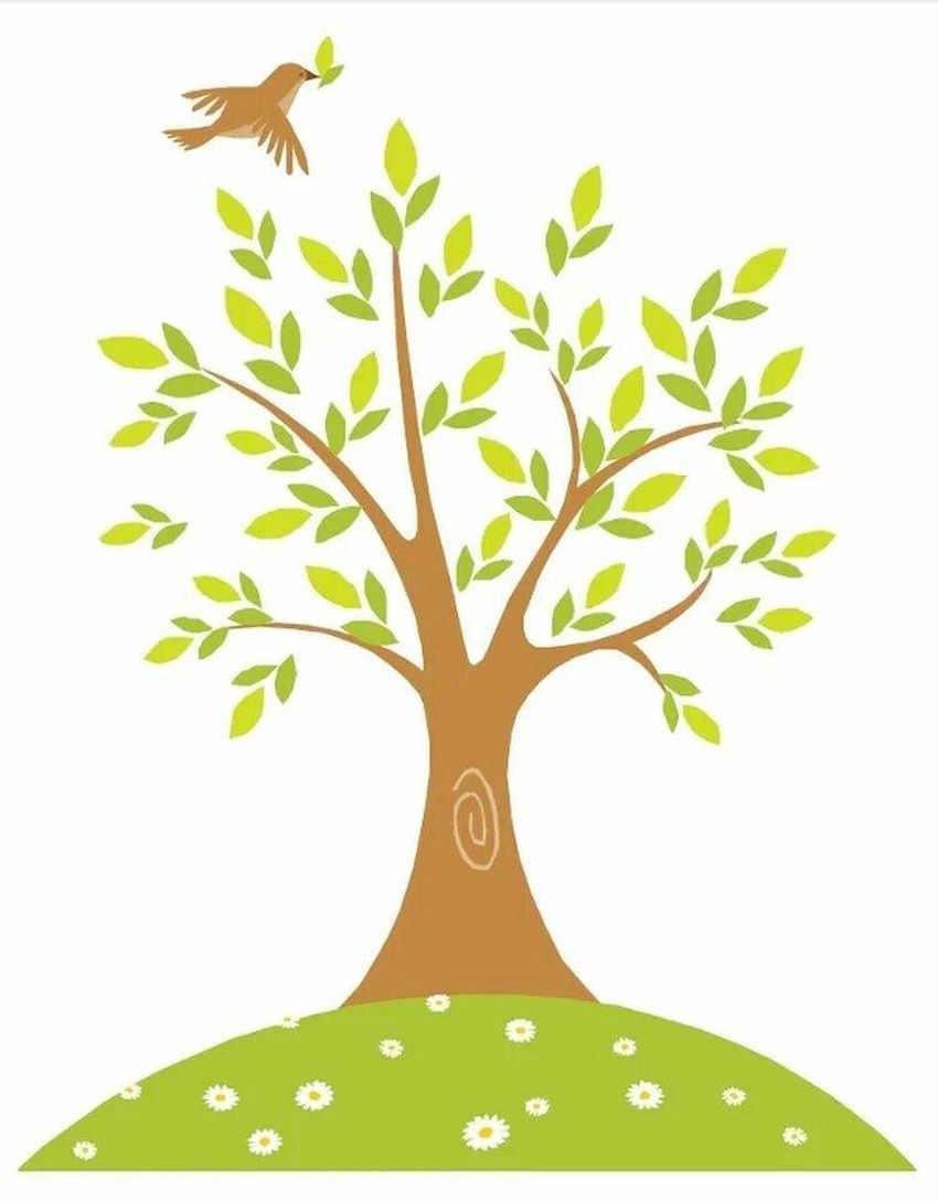 Ствол дерева для детей Дерево для детей