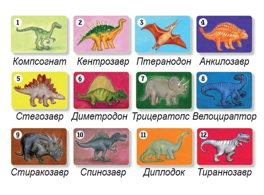 Карточная игра динозавры