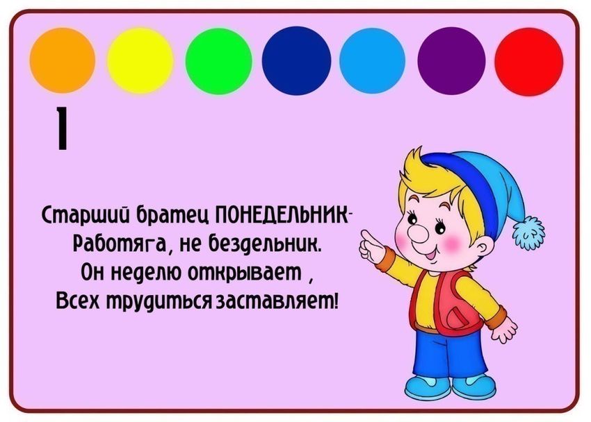 Учим дни недели
