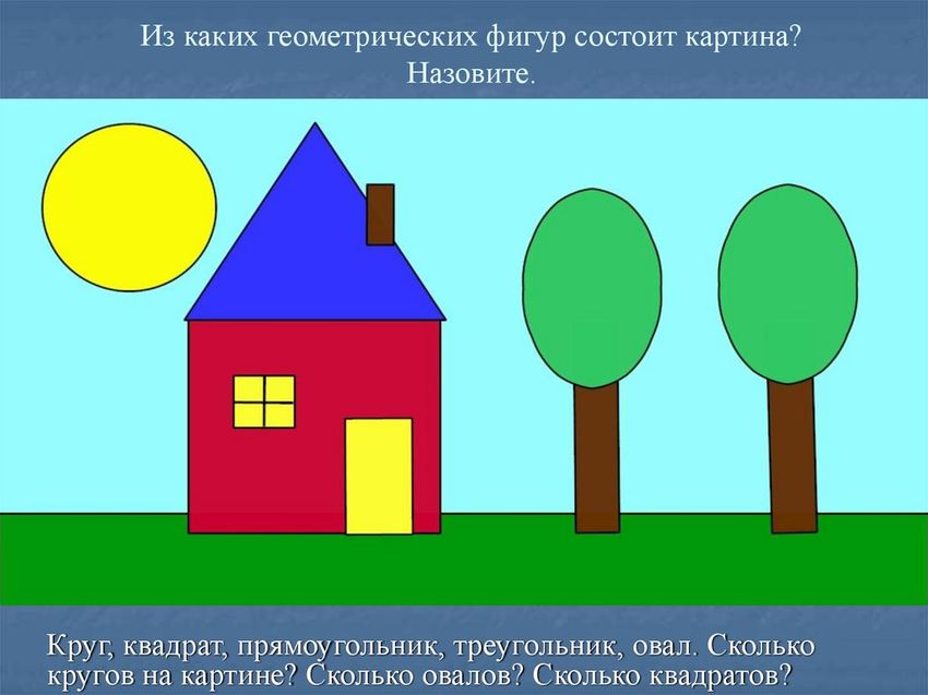 Изображение из геометрических фигур