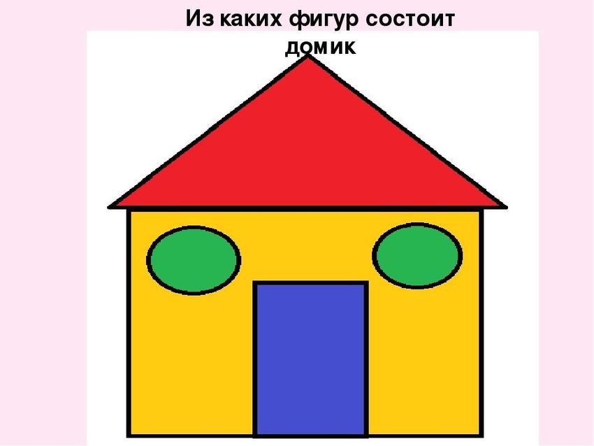 Домик с геометрическими фигурами для детей