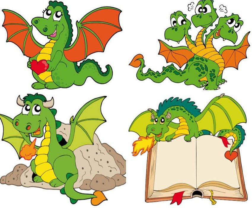 Рисунок дракона для детей