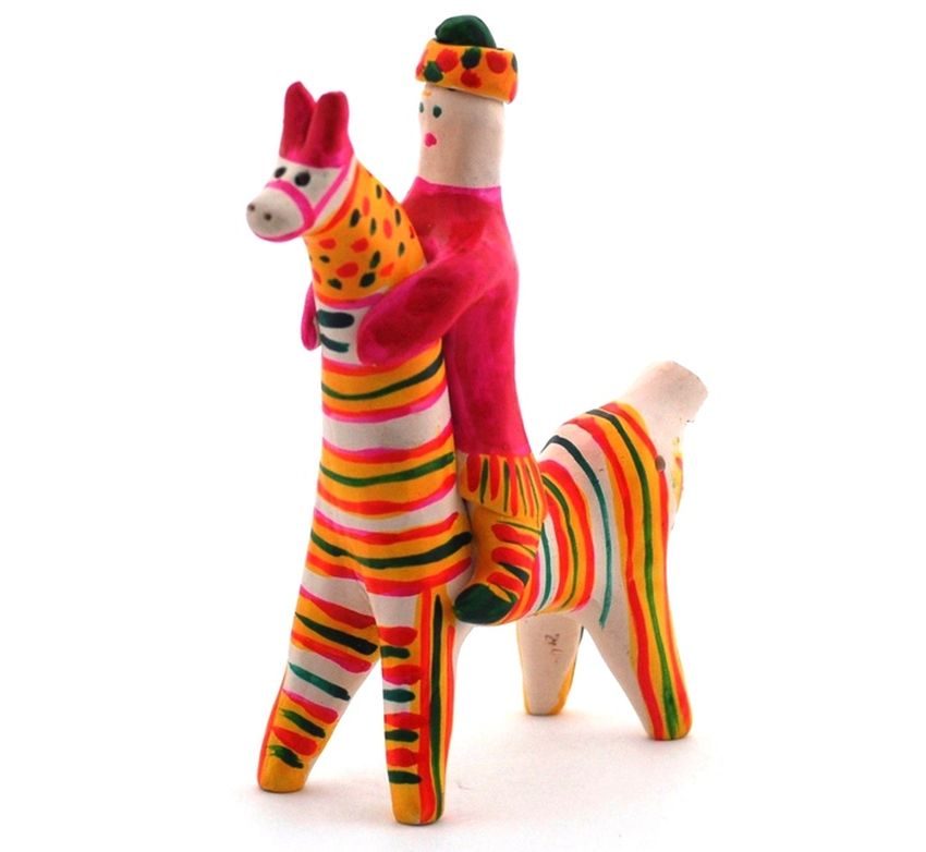 Филимоновская игрушка Филимоновская глиняная игрушка конь