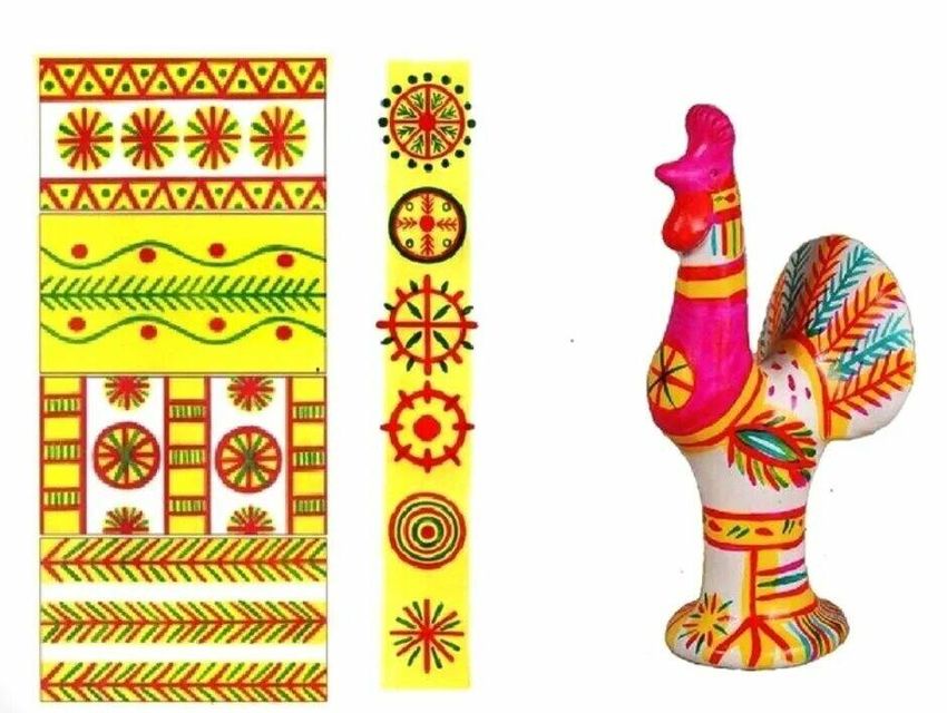 Филимоновская игрушка роспись Филимоновская свистулька петушок