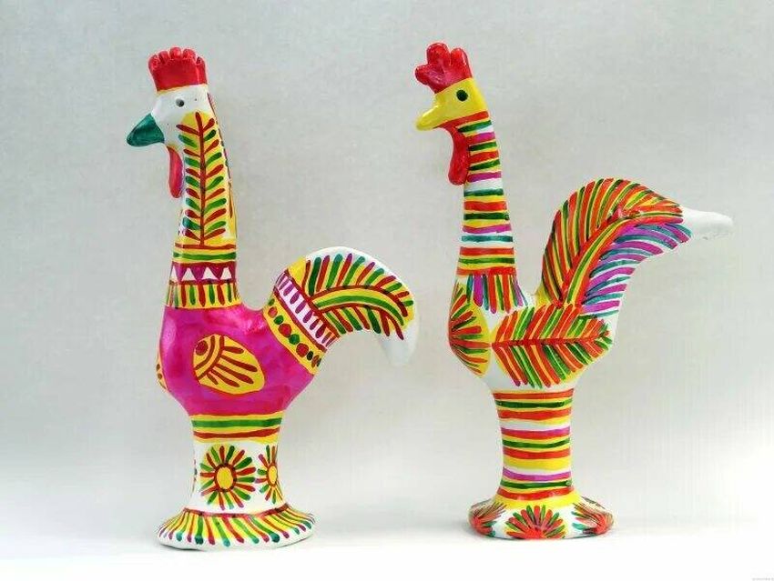 Филимоновская игрушка петух Глиняная игрушка петушок филимоновская игрушка