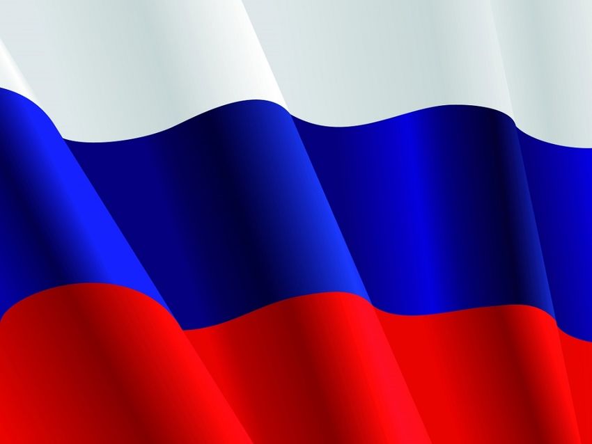 Фон российского флага