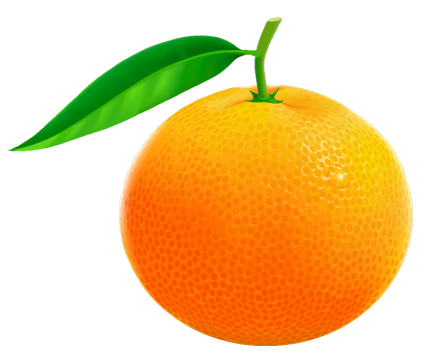 Апельсин без фона