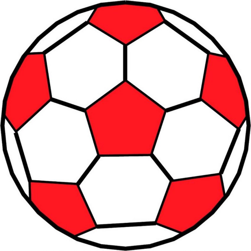 Трафарет мяча футбольного