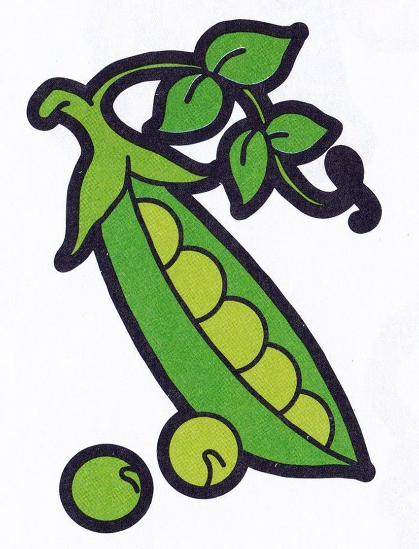 Рисунок гороха Горох раскраска