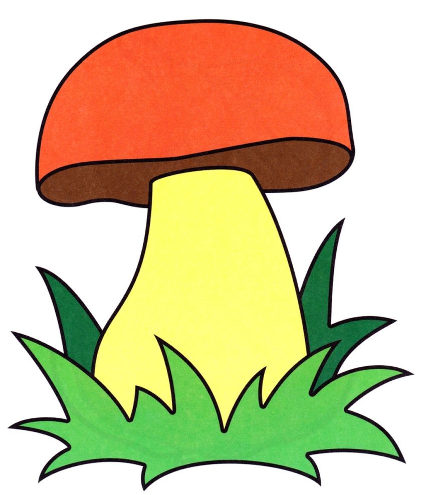 Шаблоны грибов для детей