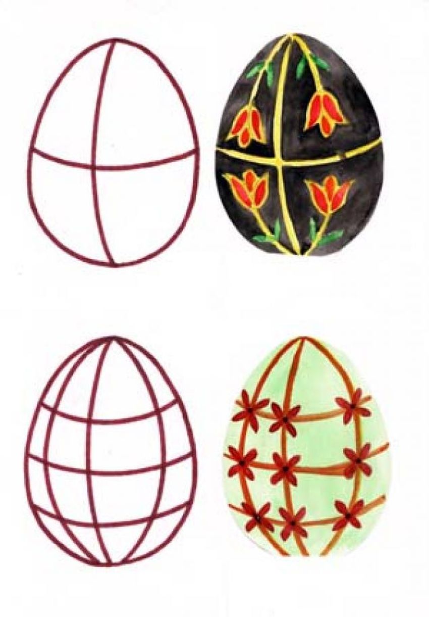 Пасхальное яйцо писанка Писанки на яйцах