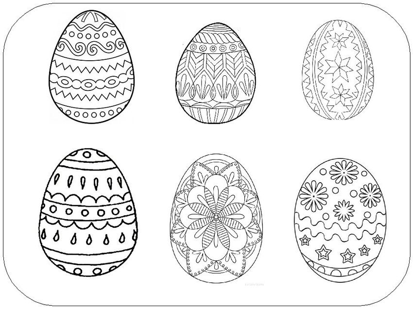 Пасхальное яйцо раскраска Драпанки пасхальные яйца рисунки