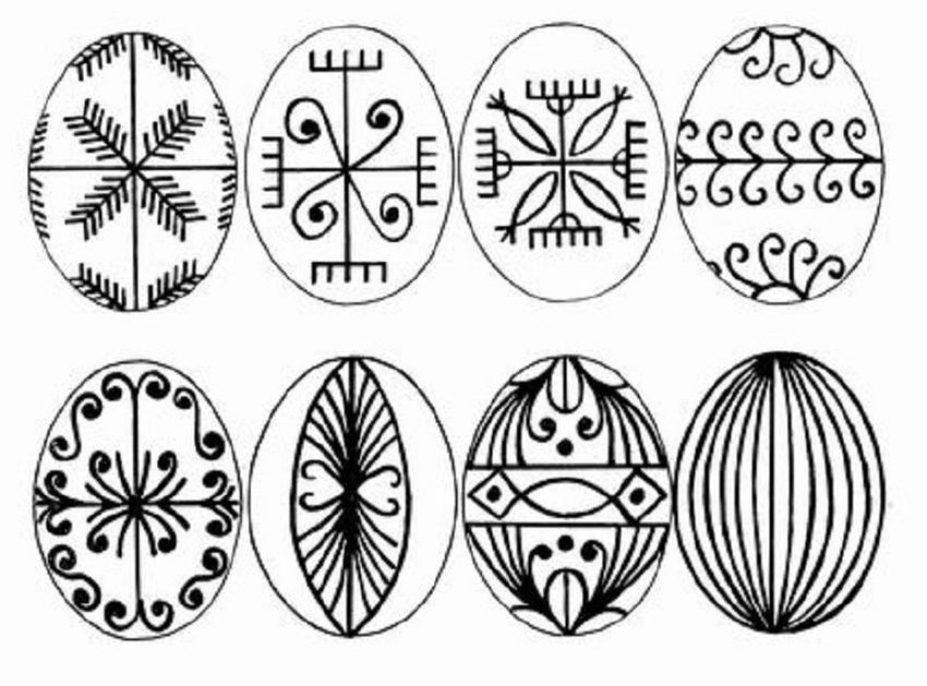 Узоры для пасхальных яиц Писанка роспись пасхального яйца