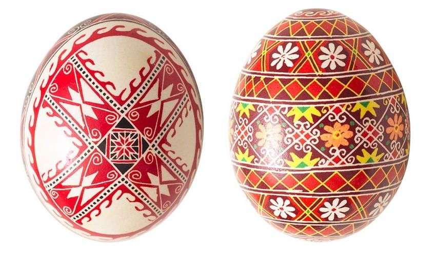 Пасхальные яйца писанки Узоры на пасхальных яйцах