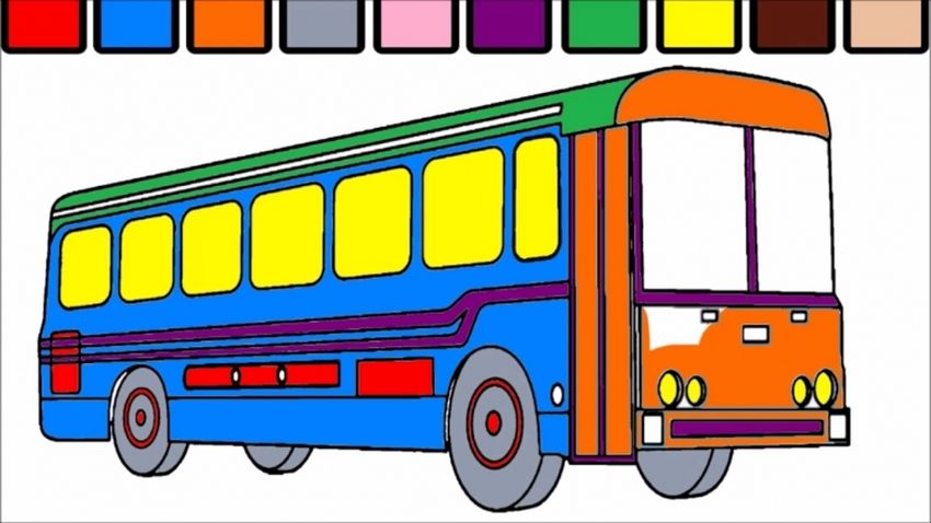 Автобус детский рисунок Автобус рисунок