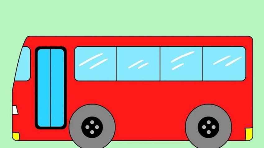 Автобус для детей Аппликация автобус