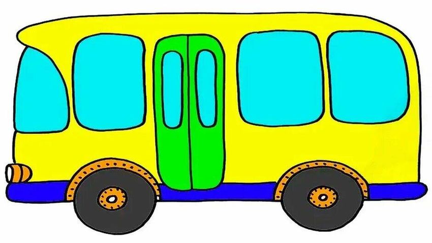 Автобус для детей Автобус рисунок