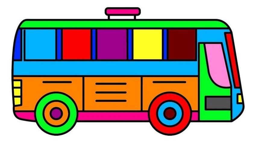 Автобус для детей Автобус детский рисунок