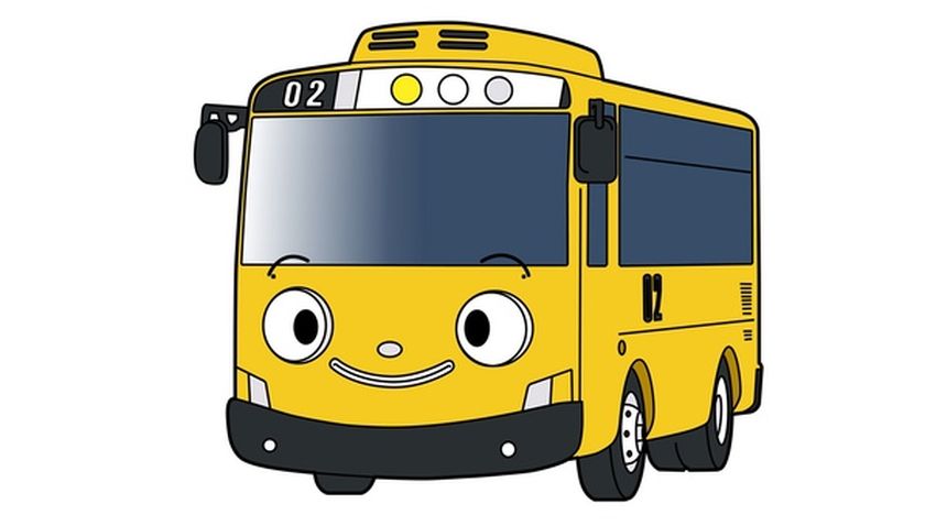 Автобус тайо Раскраска автобус тайо