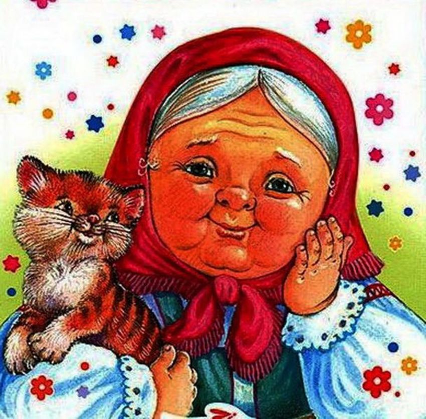 Бабушка рисунок
