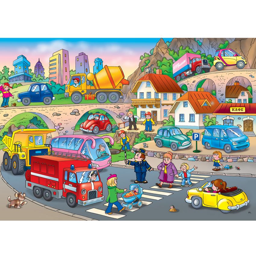 Пазл step puzzle baby step машинки (70102), 42 дет.