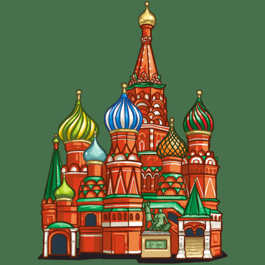 Собор василия блаженного рисунок