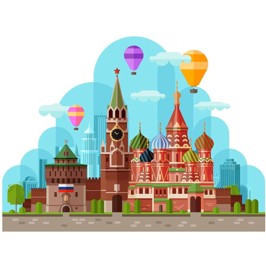 Кремль московский рисунок