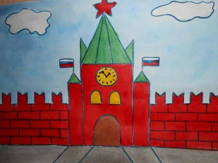 Детский рисунок кремля