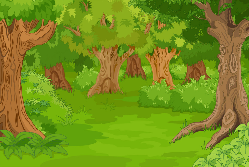 Лес мультяшный Фон леса мультяшный